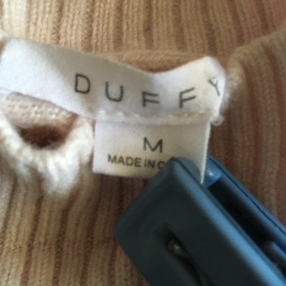 DUFFY 100% Cashmere THICK! Turtleneck Sweater M Muted Leopard Print Lilac - Picture 5 of 6